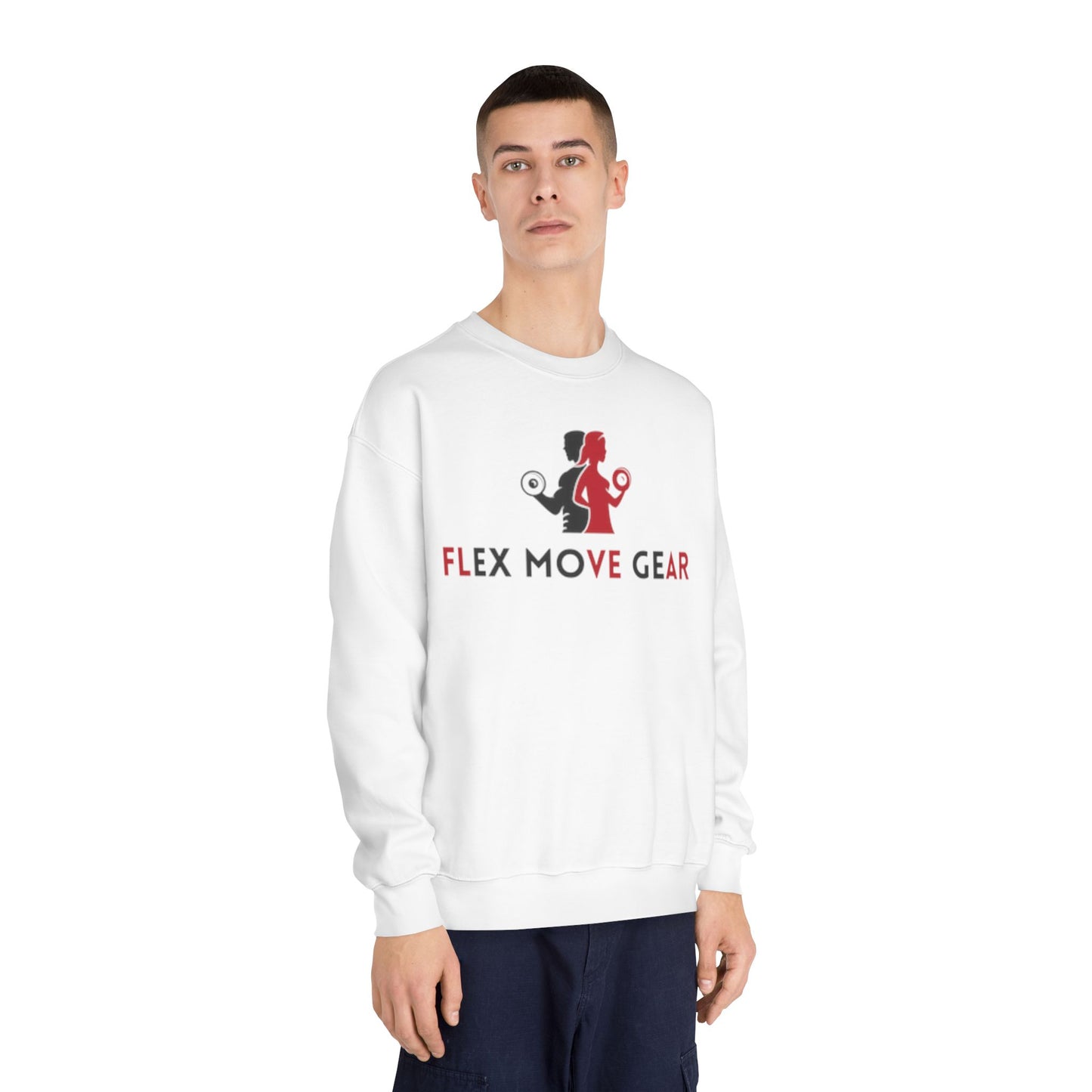 Flex Move Gear Unisex Crewneck Sweatshirt - Stylish Gym Wear for Active Lifestyle