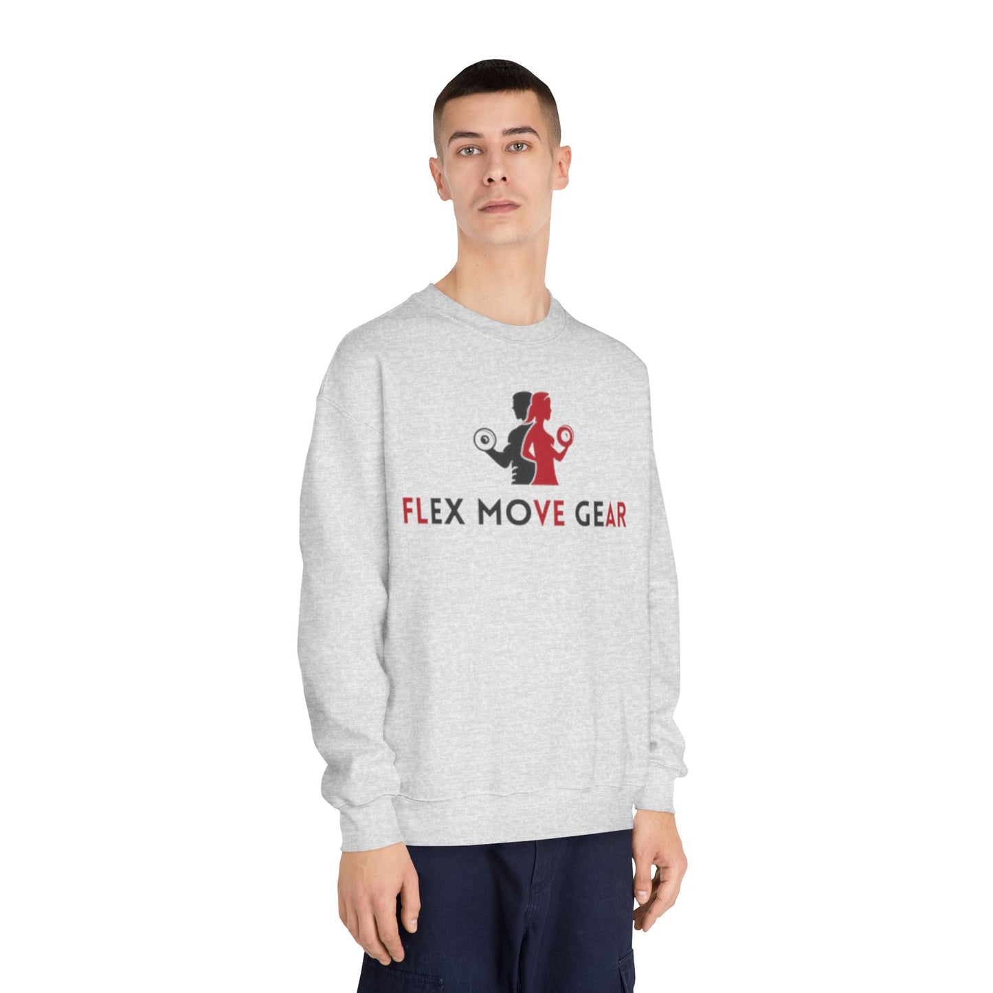 Flex Move Gear Unisex Crewneck Sweatshirt - Stylish Gym Wear for Active Lifestyle