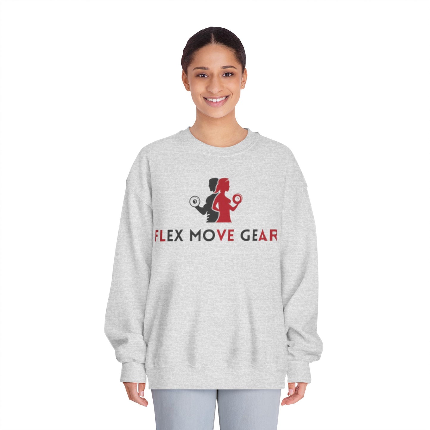 Flex Move Gear Unisex Crewneck Sweatshirt - Stylish Gym Wear for Active Lifestyle