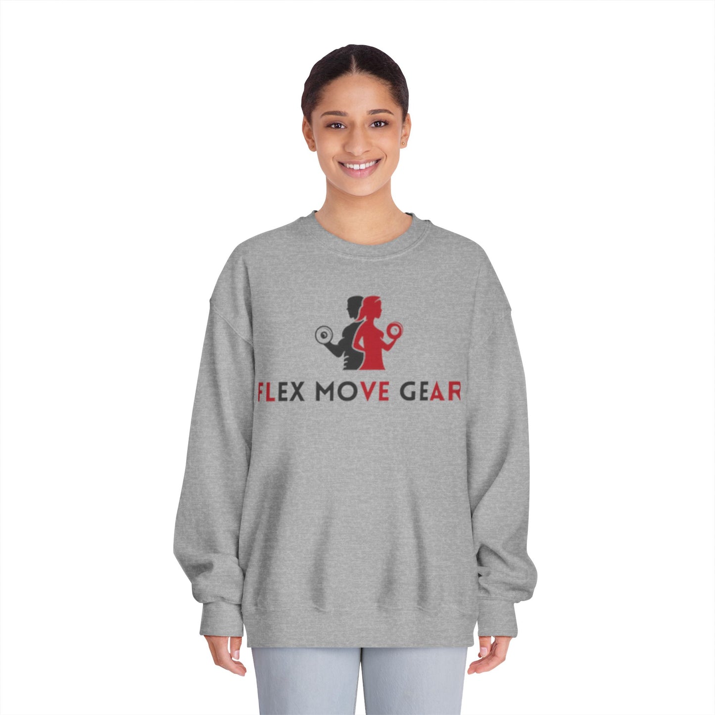 Flex Move Gear Unisex Crewneck Sweatshirt - Stylish Gym Wear for Active Lifestyle