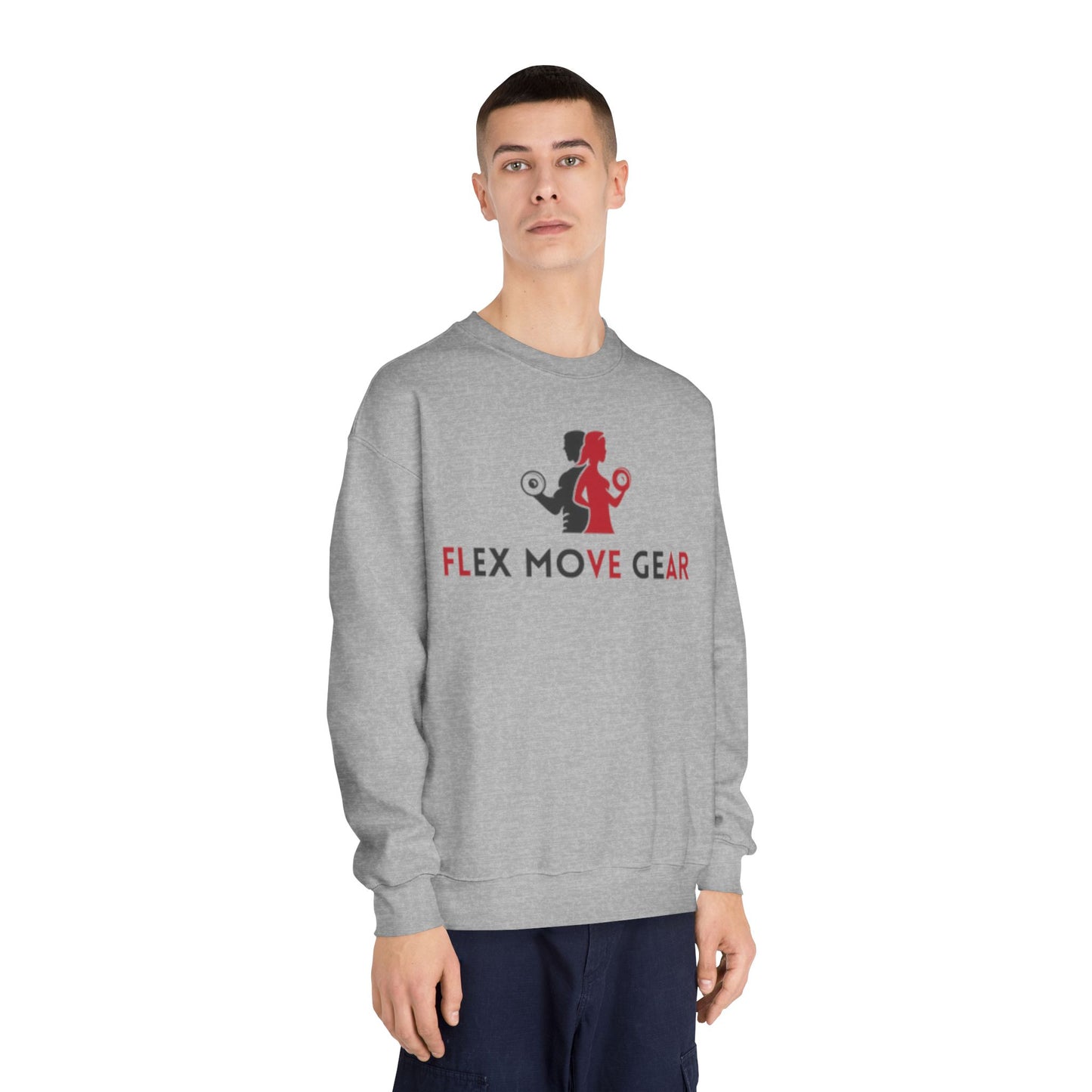 Flex Move Gear Unisex Crewneck Sweatshirt - Stylish Gym Wear for Active Lifestyle