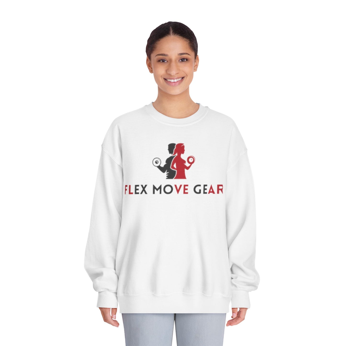 Flex Move Gear Unisex Crewneck Sweatshirt - Stylish Gym Wear for Active Lifestyle