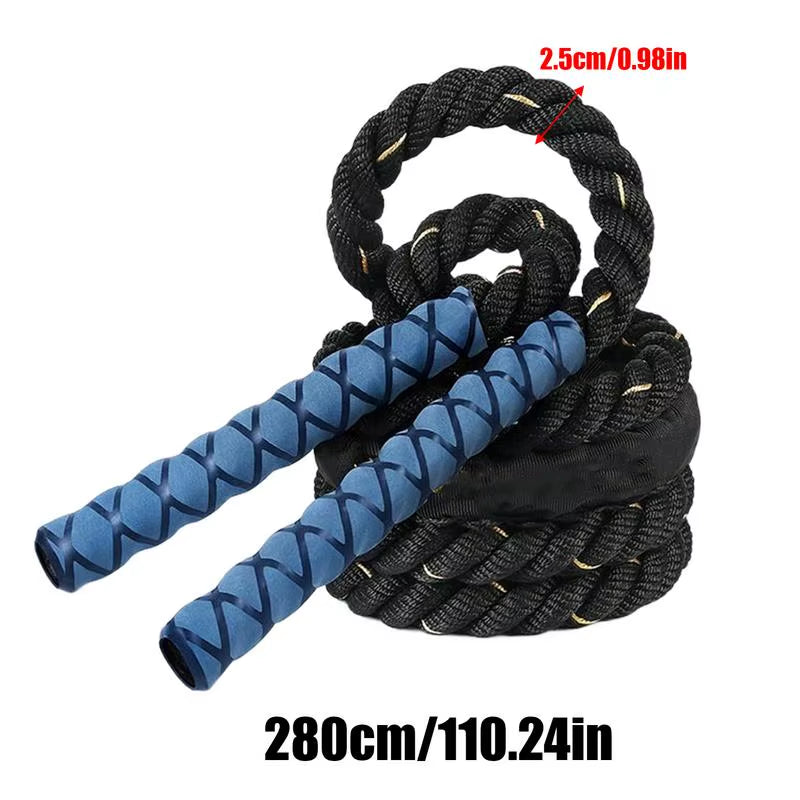 Exercise Jump Rope Weighted Exercise Skipping Rope 0.98 Inch Body Shaping Jumpropes for Women Men Portable Gym Workout Equipment
