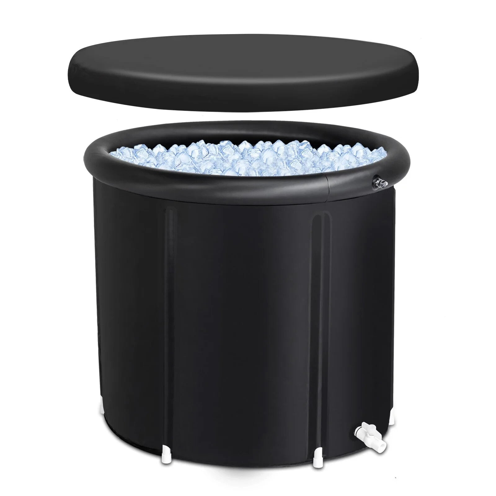 100 Gal Cold Plunge Tub Portable Ice Bath Tub for Athletes and Foldable Ice P...