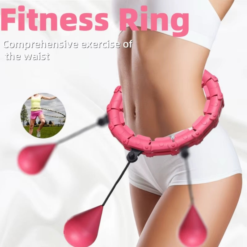Detachable Fitness Hula Hoop Adjustable Waist Trainer for Women Indoor Outdoor Weight Loss Belly Abdominal Fitness Equipment