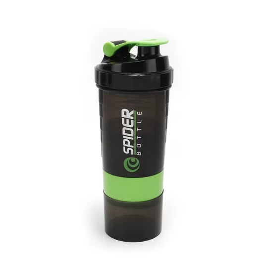 3 Layer Shaker Bottle Protein Powder Cup Sports Mixer Protein Shaker Water Bottles with Shaker Ball Protein Shakers 550ML