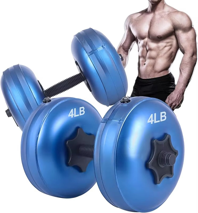 8-10 Kg Water Dumbbells Portable Travel Dumbbells Weight Adjustable Dumbbells Strength Training Fitness and Shaping