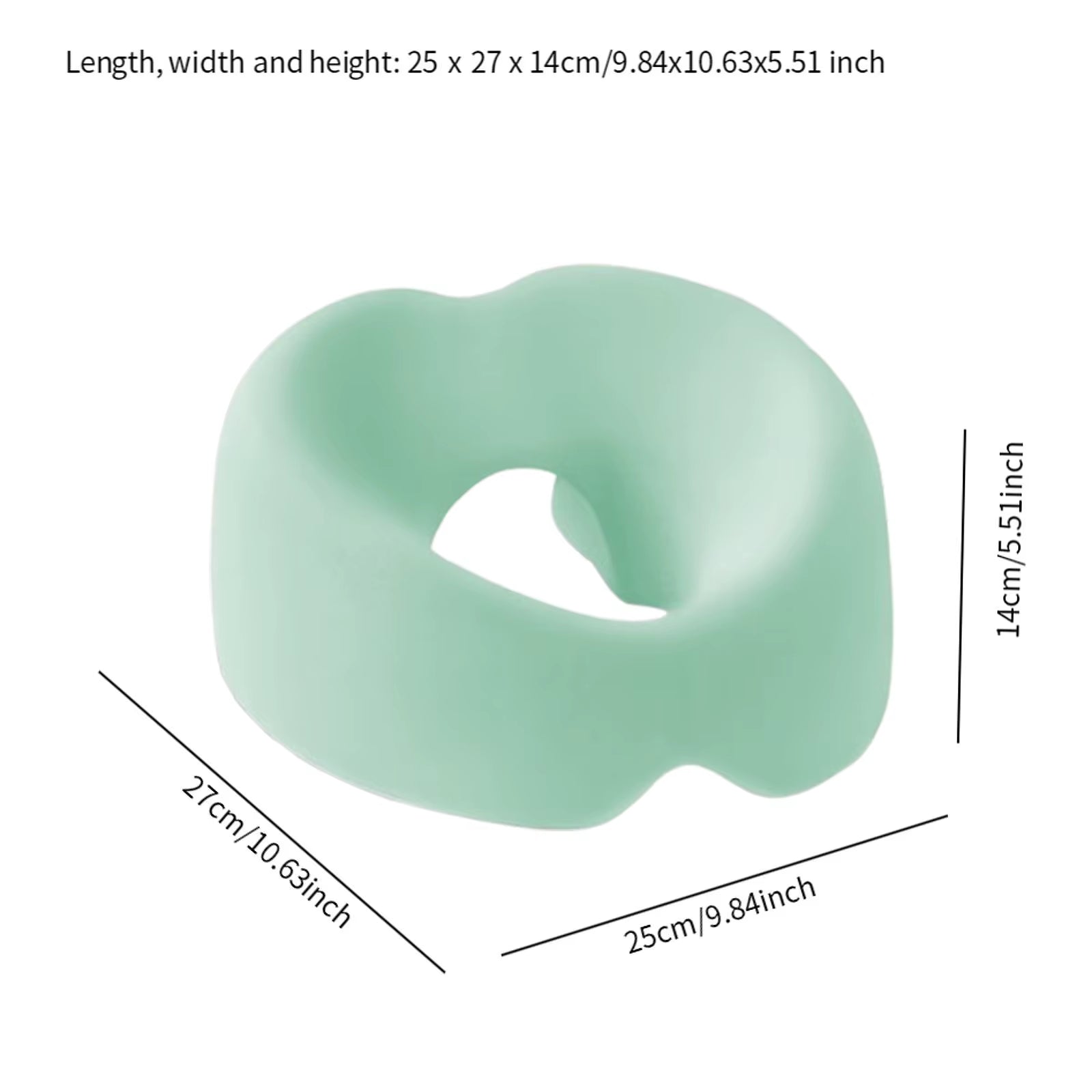 Ergonomics Lying down Pillow Memory Foam Breathable Head Rest Support Pillow Body Massage Face Rest Pillow for Beauty Salon