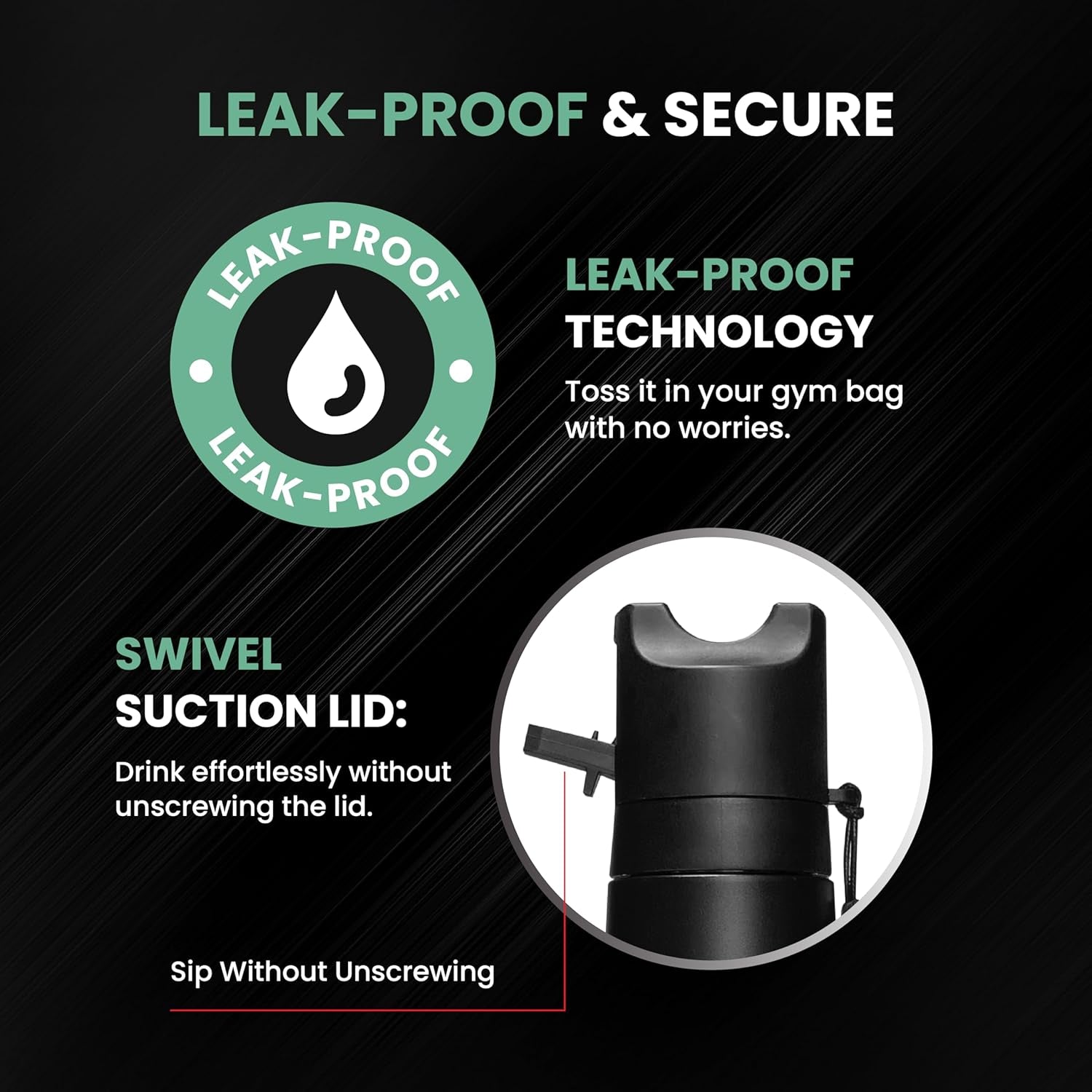 Lift Bottle - Jack Stand for Barbell, 250 KG/550 Lbs, with Flip Out Lid, for Weight Lifting, Hydrojack, Karta Bottle, Barbell Jack (Stealth Black)