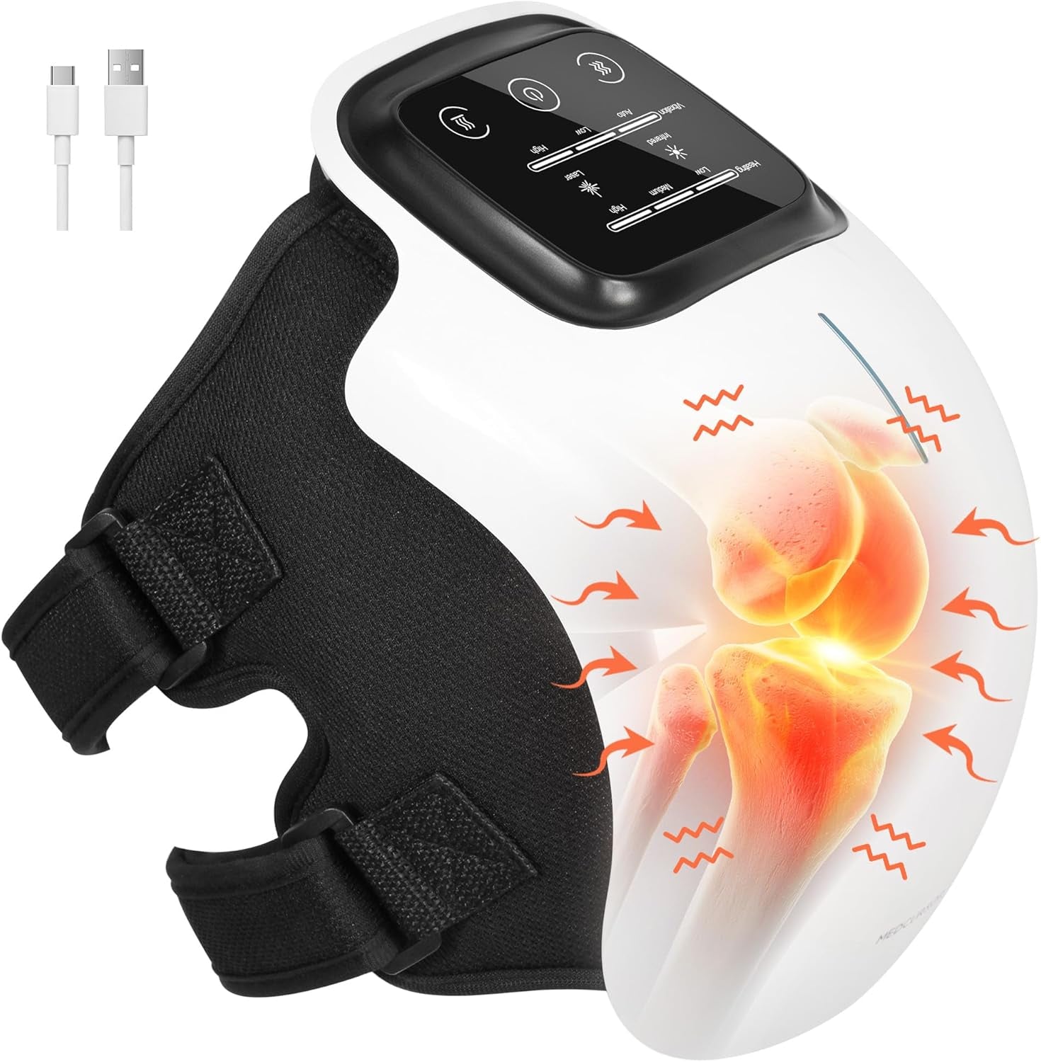 Heated Knee Massager with Vibration & Heat Therapy
