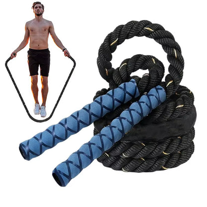 Exercise Jump Rope Weighted Exercise Skipping Rope 0.98 Inch Body Shaping Jumpropes for Women Men Portable Gym Workout Equipment
