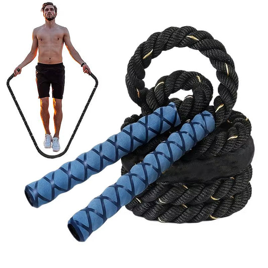 Exercise Jump Rope Weighted Exercise Skipping Rope 0.98 Inch Body Shaping Jumpropes for Women Men Portable Gym Workout Equipment