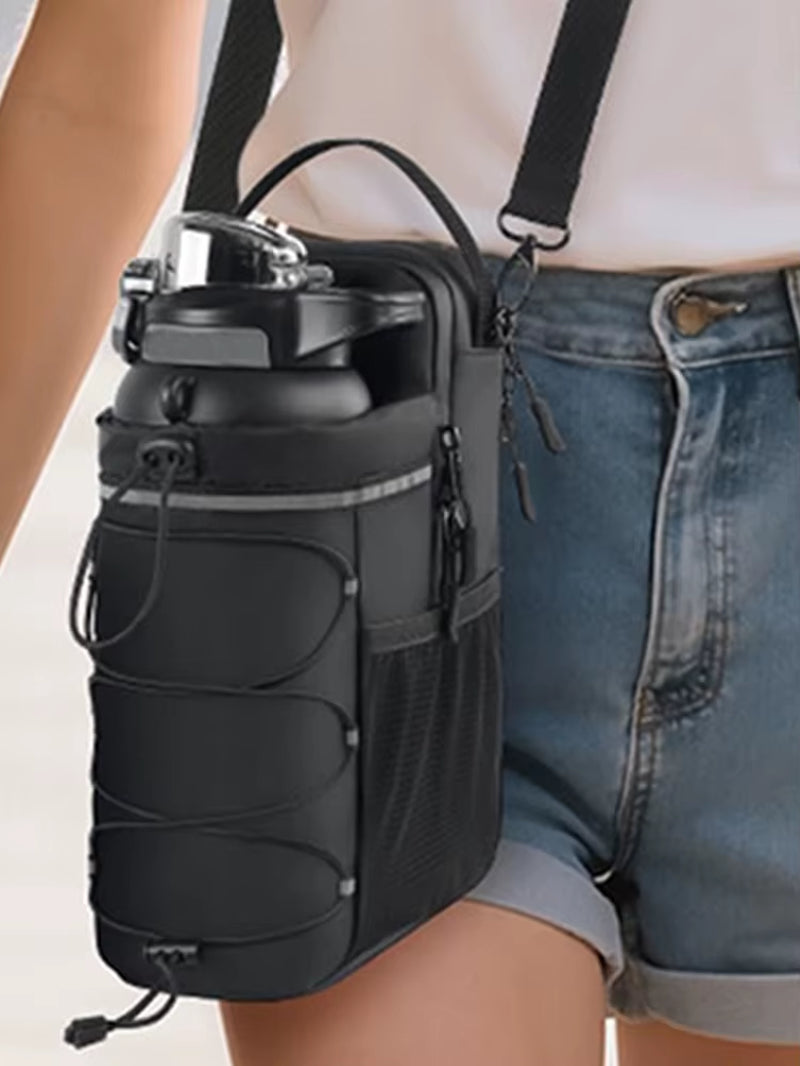 Magnetic Gym Bag Magnetic Sling Pocket Bottle Holder Crossbody Bag for Men & Women