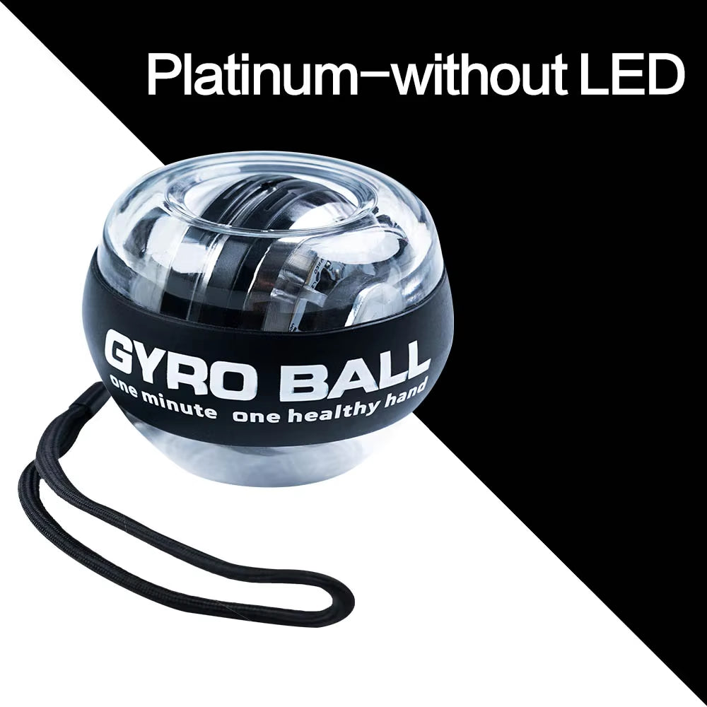 LED Gyroscopic Power Trainer Ball Autostart Range Gyro Power Wrist Ball Arm Hand Muscle Force Trainer Fitness Equipment