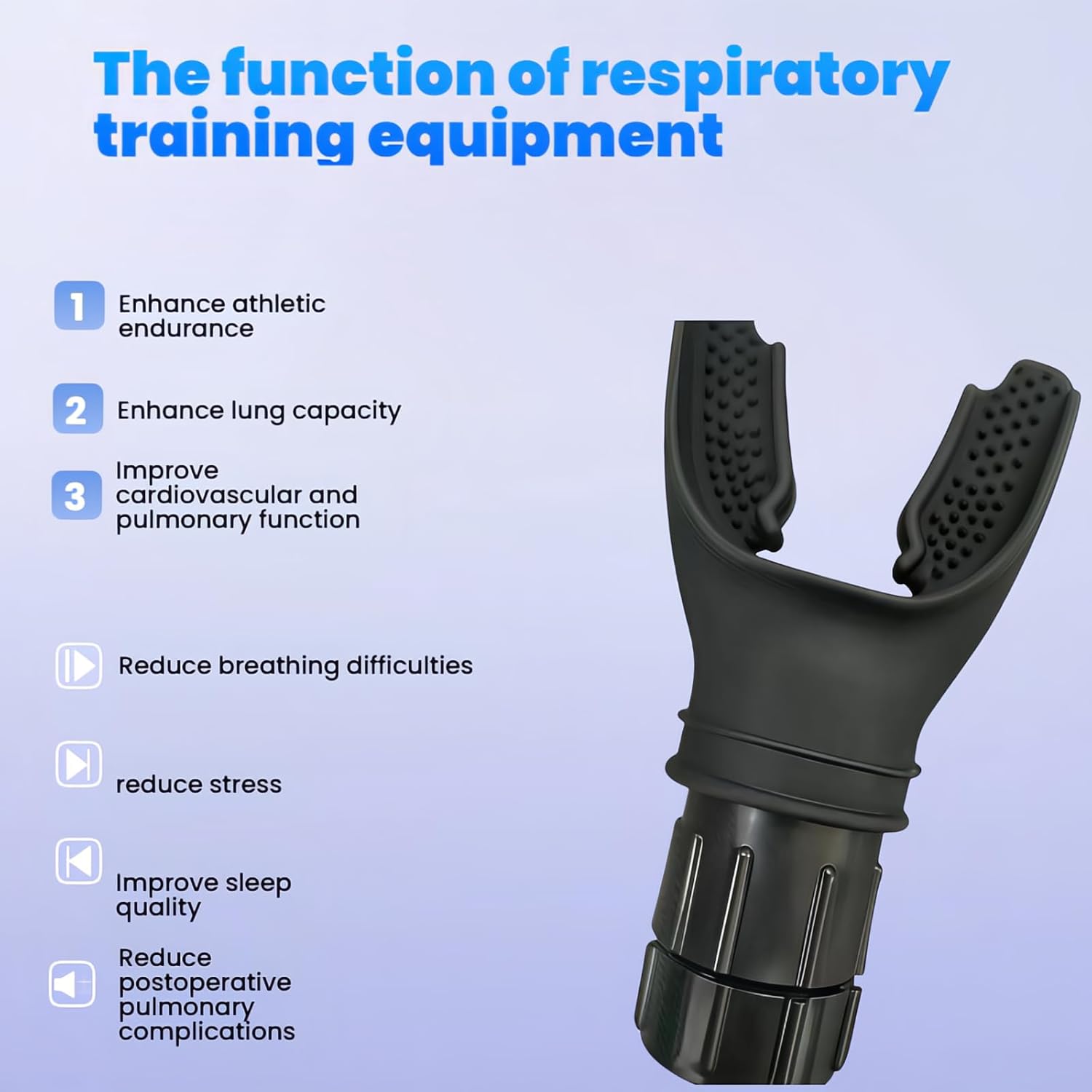 Portable Lung Capacity & Ab Trainer - Adjustable Resistance Breathing Exerciser for Core Strength, Swimming, Martial Arts | Medical-Grade Silicone, Compact Design with Flow Control Valve