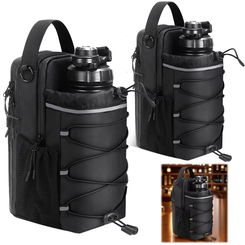 Magnetic Gym Bag Magnetic Sling Pocket Bottle Holder Crossbody Bag for Men & Women