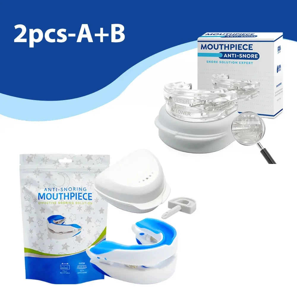 Mouthpiece anti Snore Mouth Guard Silicone anti Snoring Bruxism Sleeping Aid Apnea Guard Teeth Snoring Device Stop Snore Oral