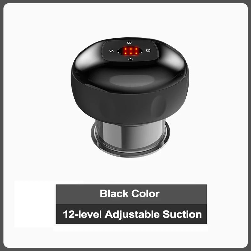 Smart Vacuum Cupper Body Cupping Scraping Massager Electric Heated Suction Cup Device Back Neck Arm Massager Relieve Fatigue