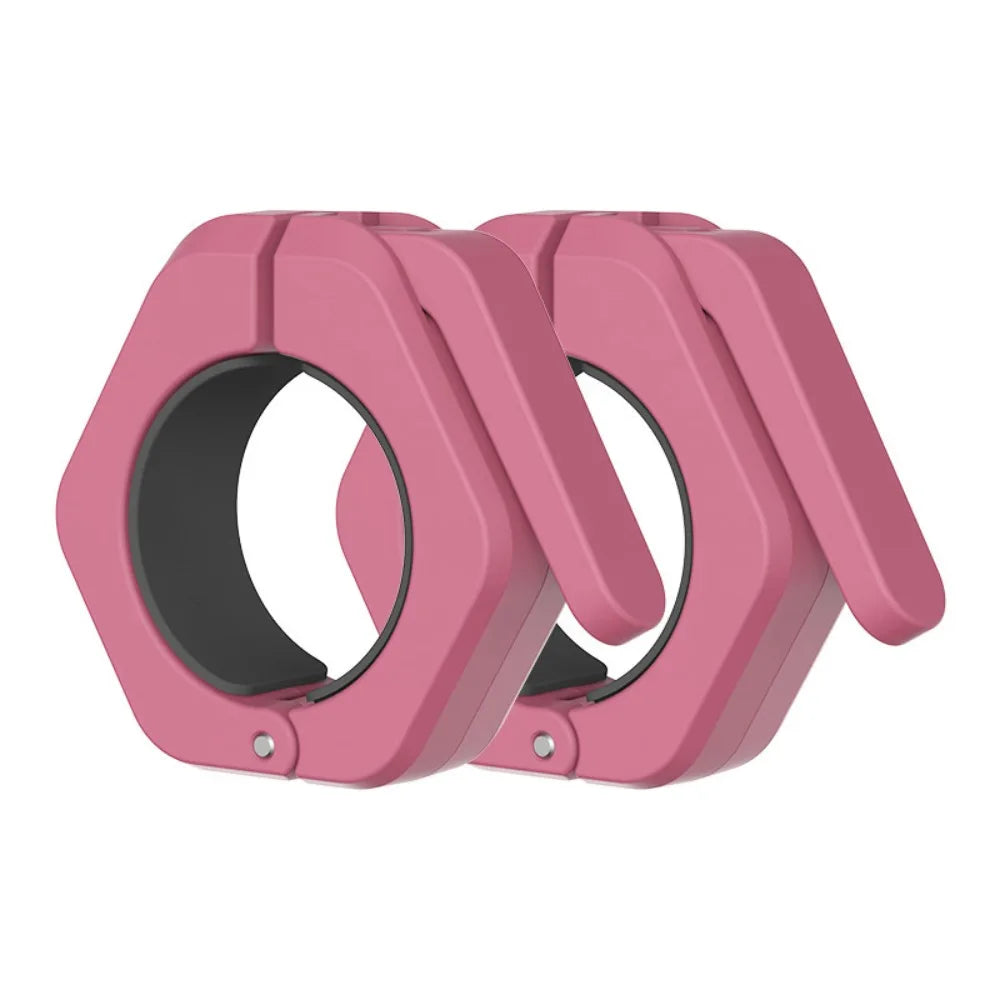 Magnetic Weightlifting Barbell Clamps Quick Release Hexagon Barbell Spin Lock Deadlift Universal Barbell Collars Trap Bar
