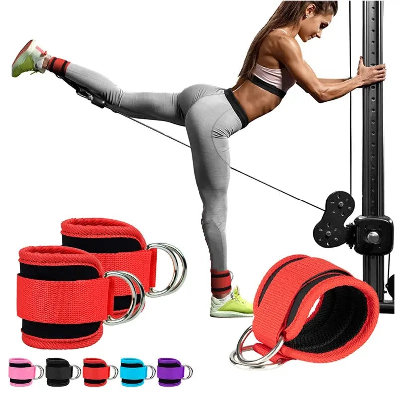Cable Ankle Straps Double D-Ring