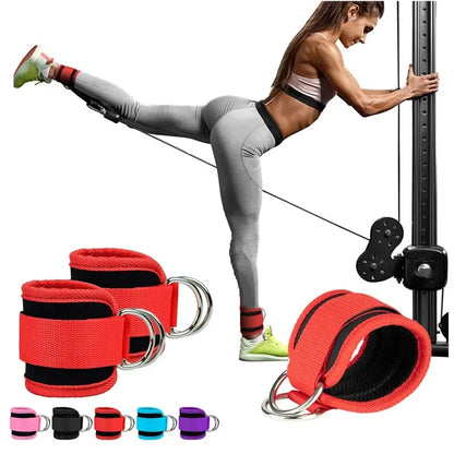 Cable Ankle Straps Double D-Ring