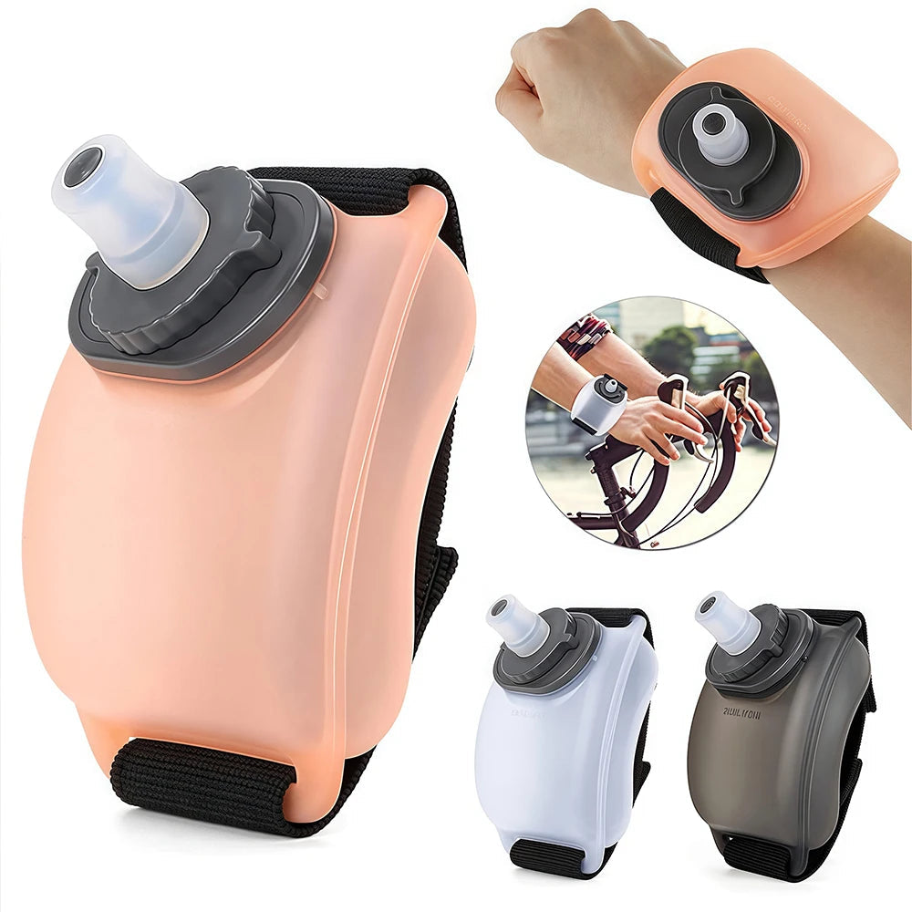 1PCS Wrist Water Bottle, Wearable Handsfree Silicone 200 Ml Running Water Bottle, Portable Cycling Marathon Rock Climbing Sport