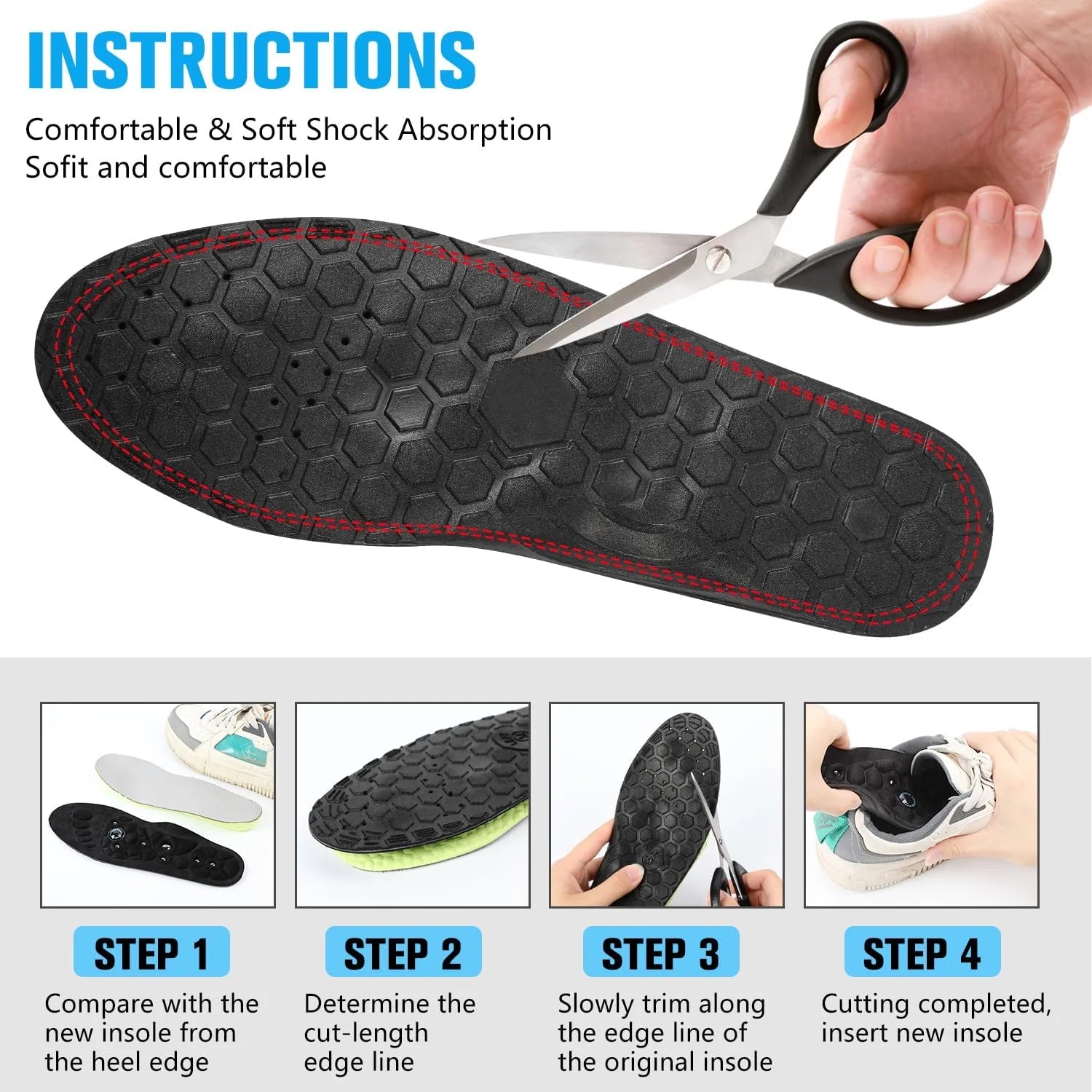 Magnetic Acupressure Insole Sports Acupoint Massage Insoles Massage Foot Reflexology Shoe Pads Weight Loss Slimming Anti-Fatigue
