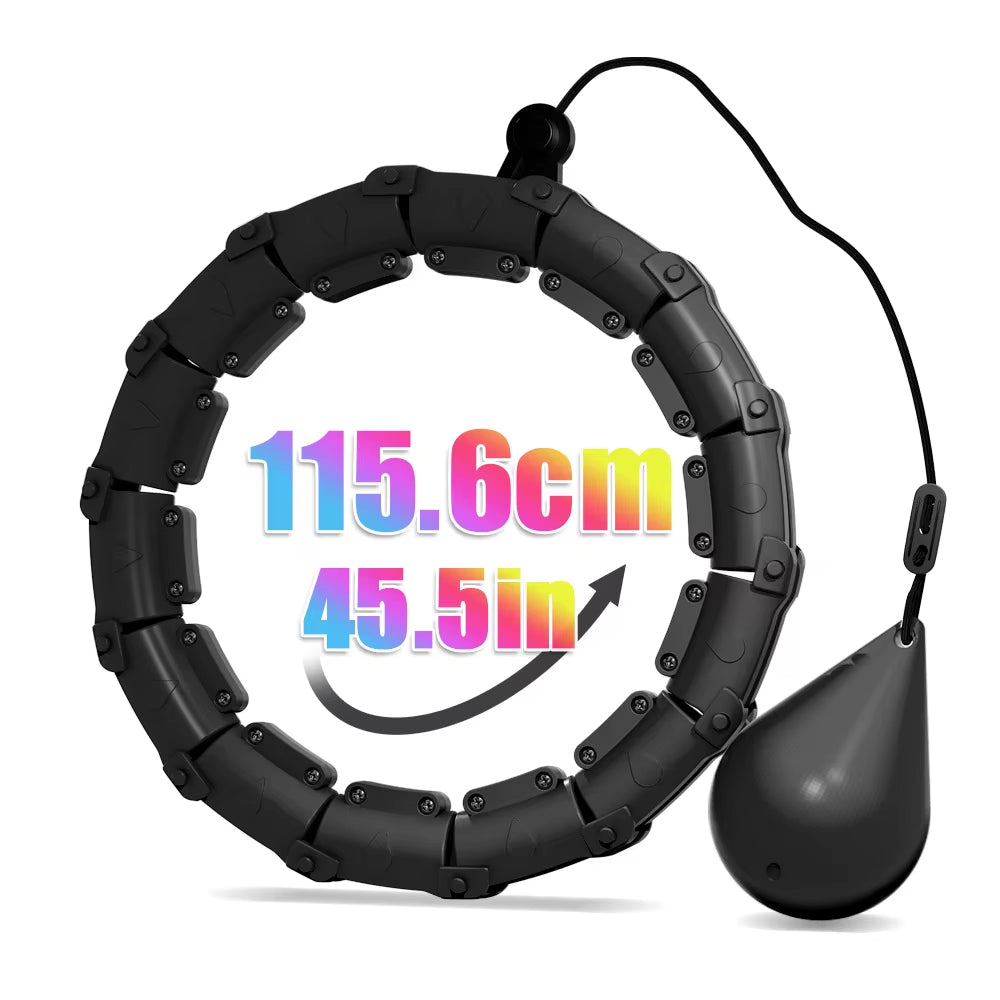 Detachable Fitness Hula Hoop Adjustable Waist Trainer for Women Indoor Outdoor Weight Loss Belly Abdominal Fitness Equipment