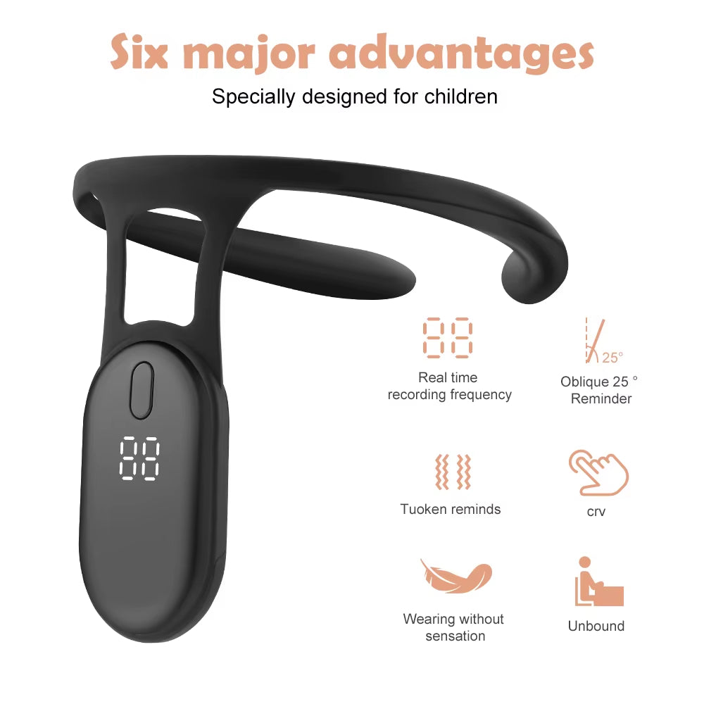 Intelligent Back Posture Correction with Vibration Reminder Invisible Potential Corrector Suitable for Adjustable Brackets Belt