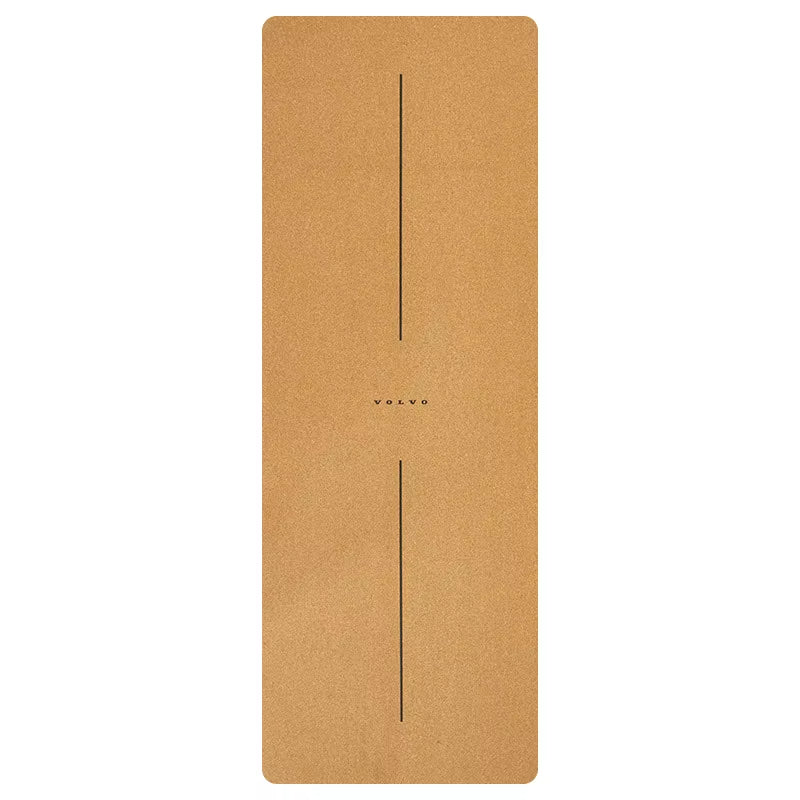 2025 New Cork & Natural Rubber Luxury Yoga Mat with Laser-Engraved Alignment Lines - Shock Absorption, Anti-Slip, Noise Reductio