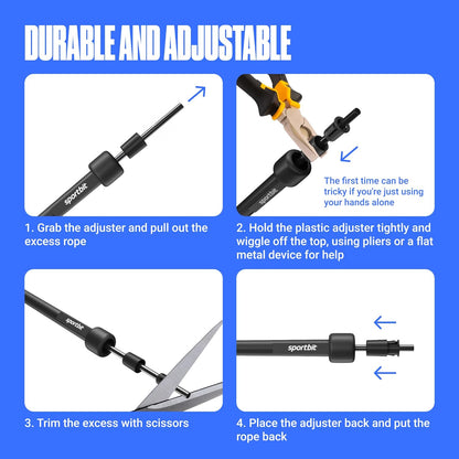 Adjustable Jump Rope for Fitness and Exercise – Skipping Rope for Cardio, Boxing, and Weight Loss – Speed Rope Perfect for Men & Women