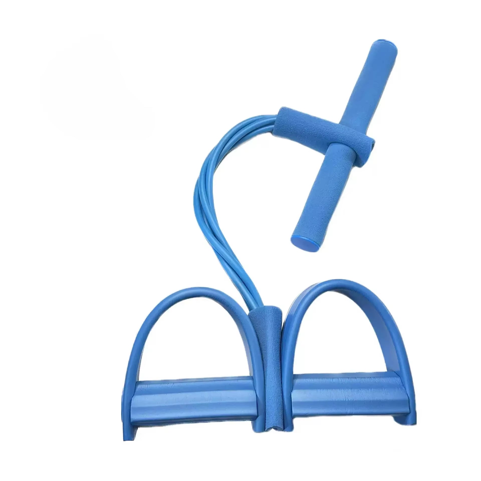 4/6-Tube Pedal Tensioner Multi-Functional Household Fitness Equipment Yoga Abdominal Strengthening Elastic Band Tension Rope