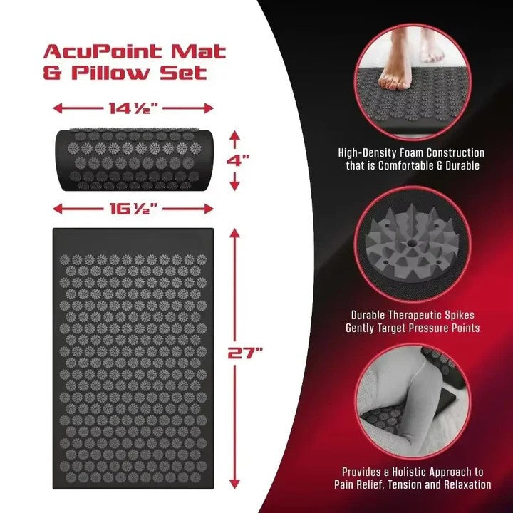 Acupressure Mat & Pillow Set