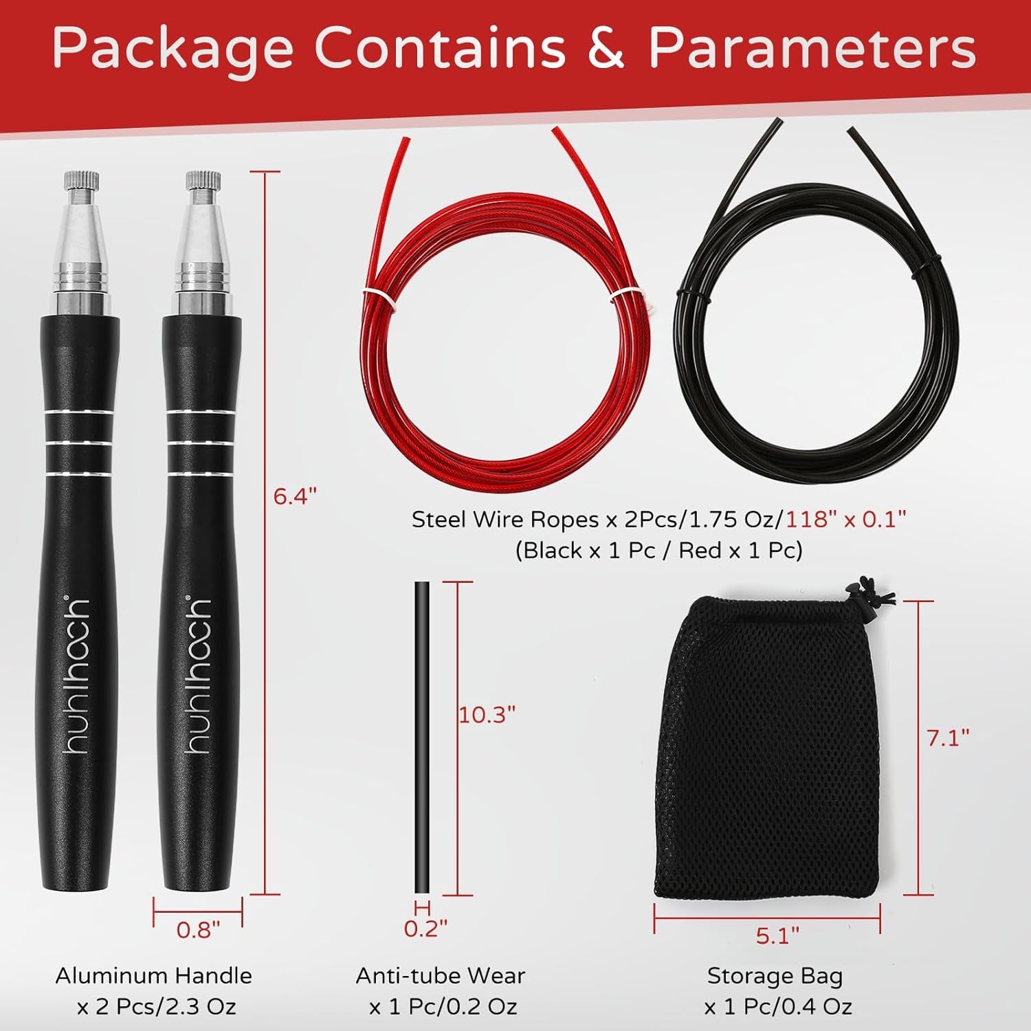 Speed Jump Rope for Men Women Adults, Workout Fitness Crossfit Boxing Jumping Ropes with Smooth Rotate Double Bearing Balls, Double under Skipping Rope with 2 Pcs Tangle-Free Cable to Replacement