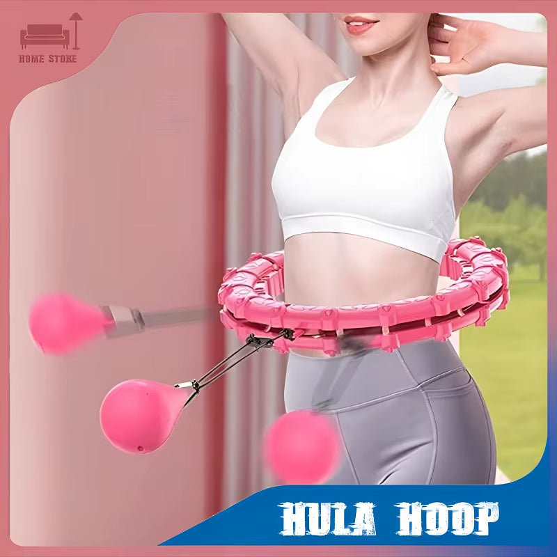 Detachable Fitness Hula Hoop Adjustable Waist Trainer for Women Indoor Outdoor Weight Loss Belly Abdominal Fitness Equipment