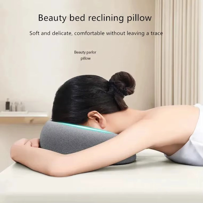 Ergonomics Lying down Pillow Memory Foam Breathable Head Rest Support Pillow Body Massage Face Rest Pillow for Beauty Salon