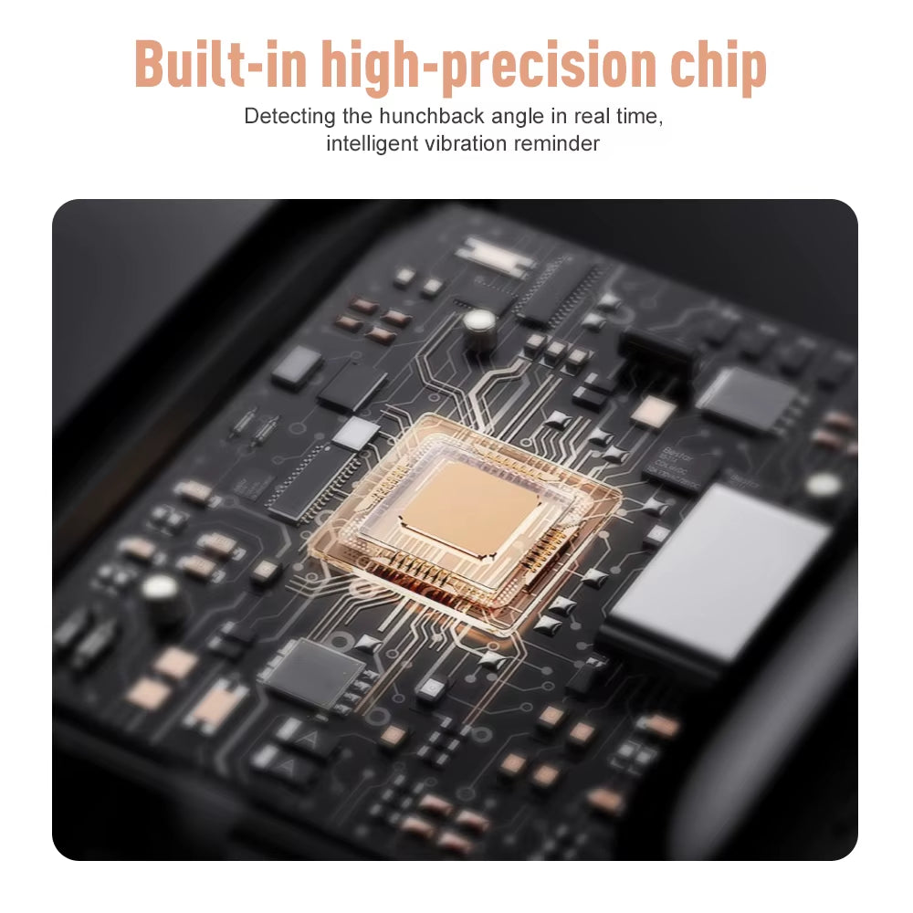 Intelligent Back Posture Correction with Vibration Reminder Invisible Potential Corrector Suitable for Adjustable Brackets Belt