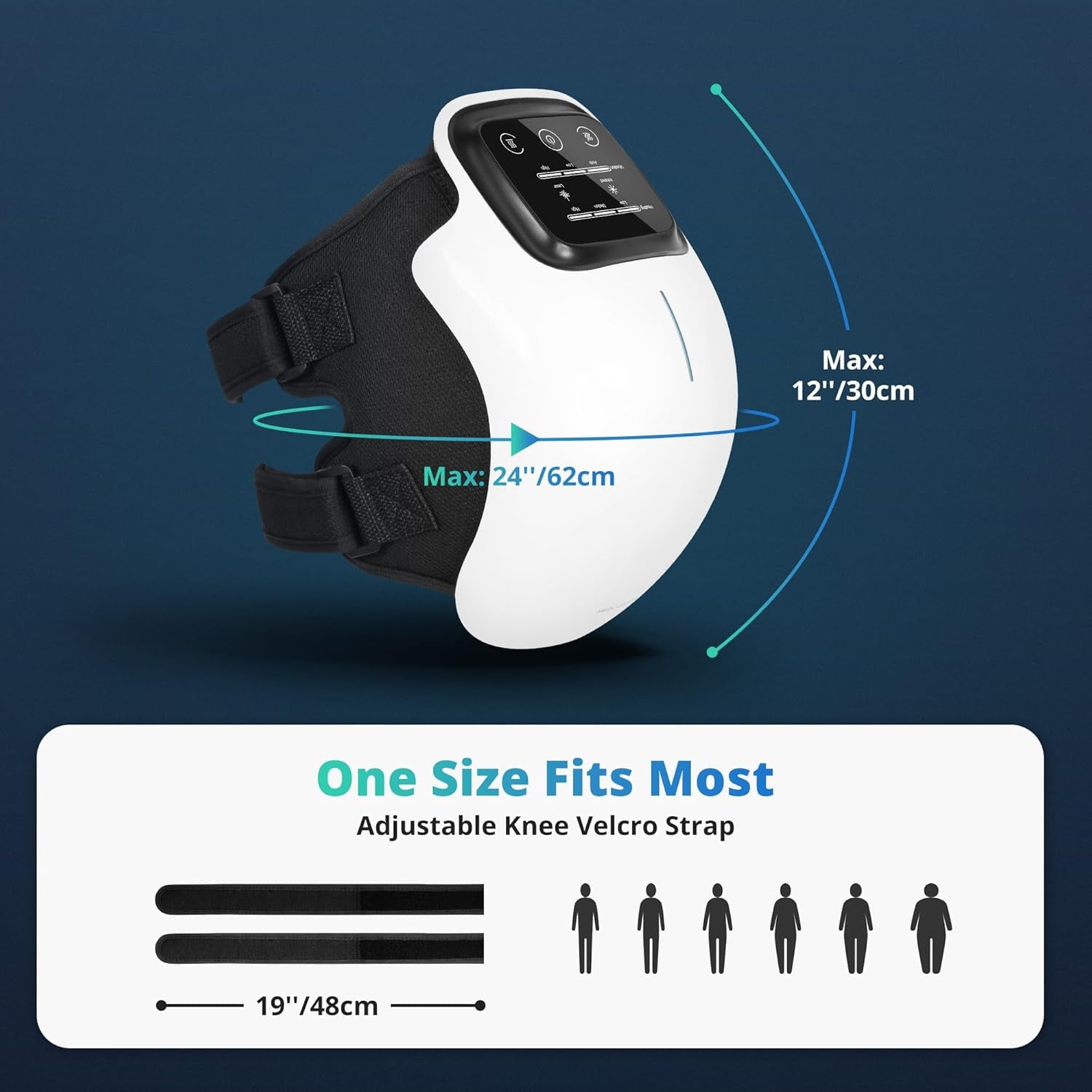 Heated Knee Massager with Vibration & Heat Therapy