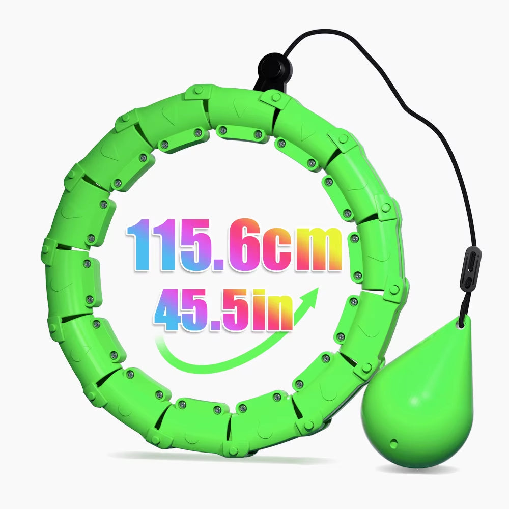 Detachable Fitness Hula Hoop Adjustable Waist Trainer for Women Indoor Outdoor Weight Loss Belly Abdominal Fitness Equipment