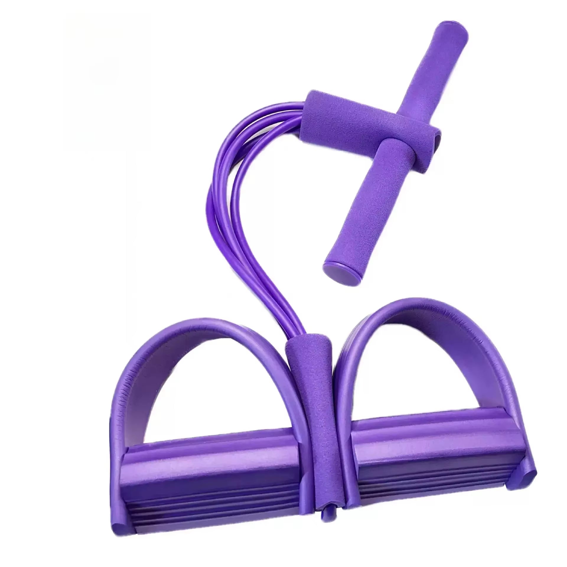 4/6-Tube Pedal Tensioner Multi-Functional Household Fitness Equipment Yoga Abdominal Strengthening Elastic Band Tension Rope