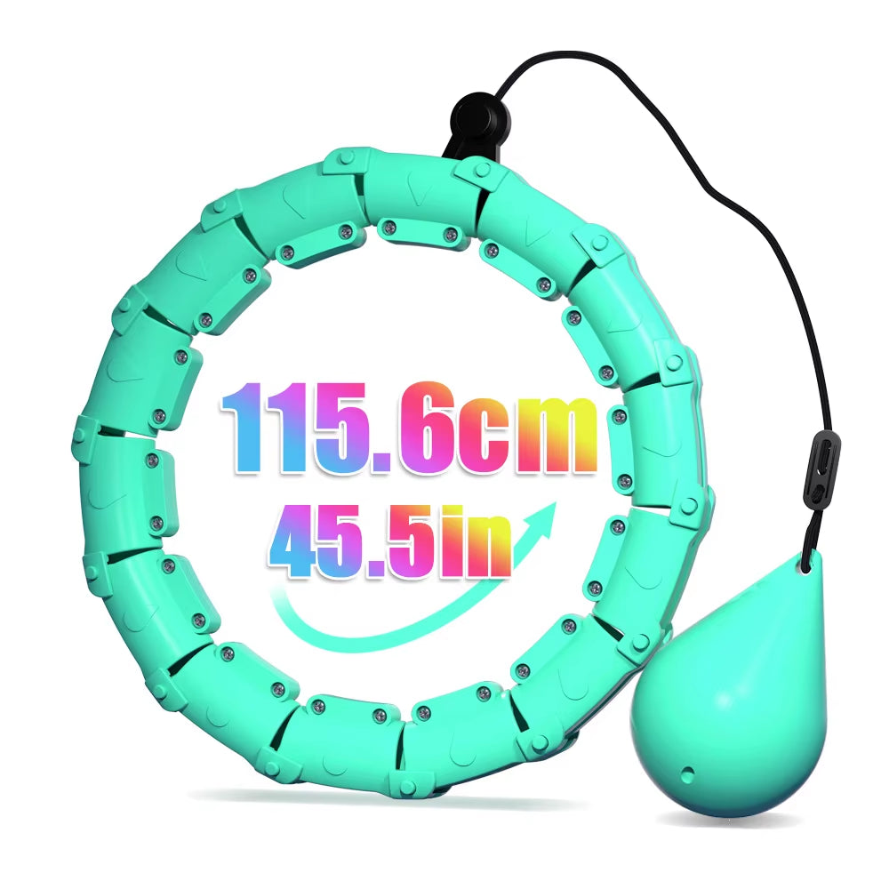 Detachable Fitness Hula Hoop Adjustable Waist Trainer for Women Indoor Outdoor Weight Loss Belly Abdominal Fitness Equipment